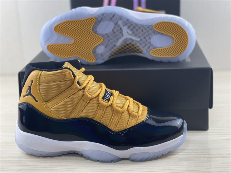 Air Jordan 11 Blue and yellow