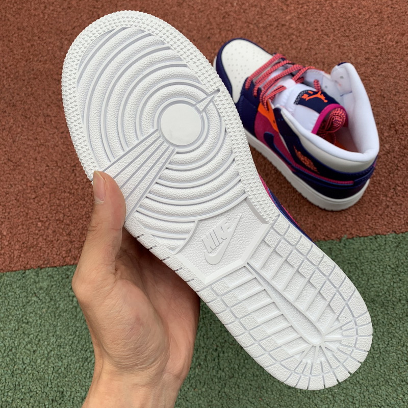 Jordan 1 Mid Fire Pink Barely Grape