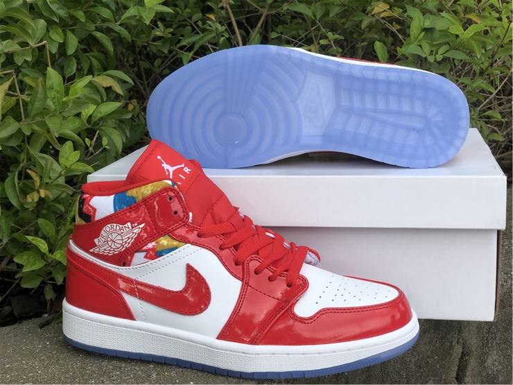 Air Jordan 1 Mid ''White Red''