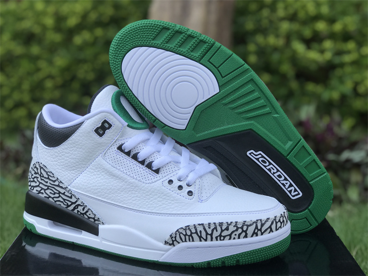 Air Jordan 3 Oregon White, Black and Green Ducks