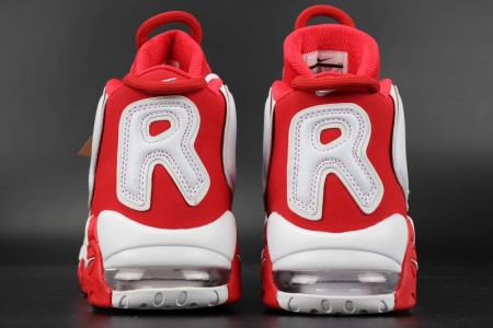 Supreme x Nike Air More Uptempo Varsity Red/White mens