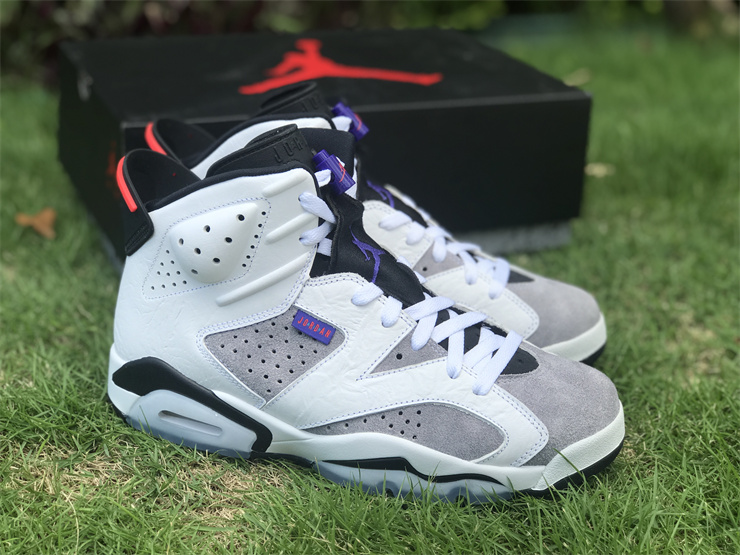 AIR JORDAN 6 Flint AJ6 UV gray crack