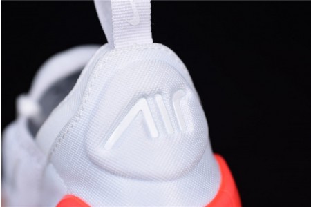 NIKE mens AIR MAX 270 WHITE HOT PUNCH
