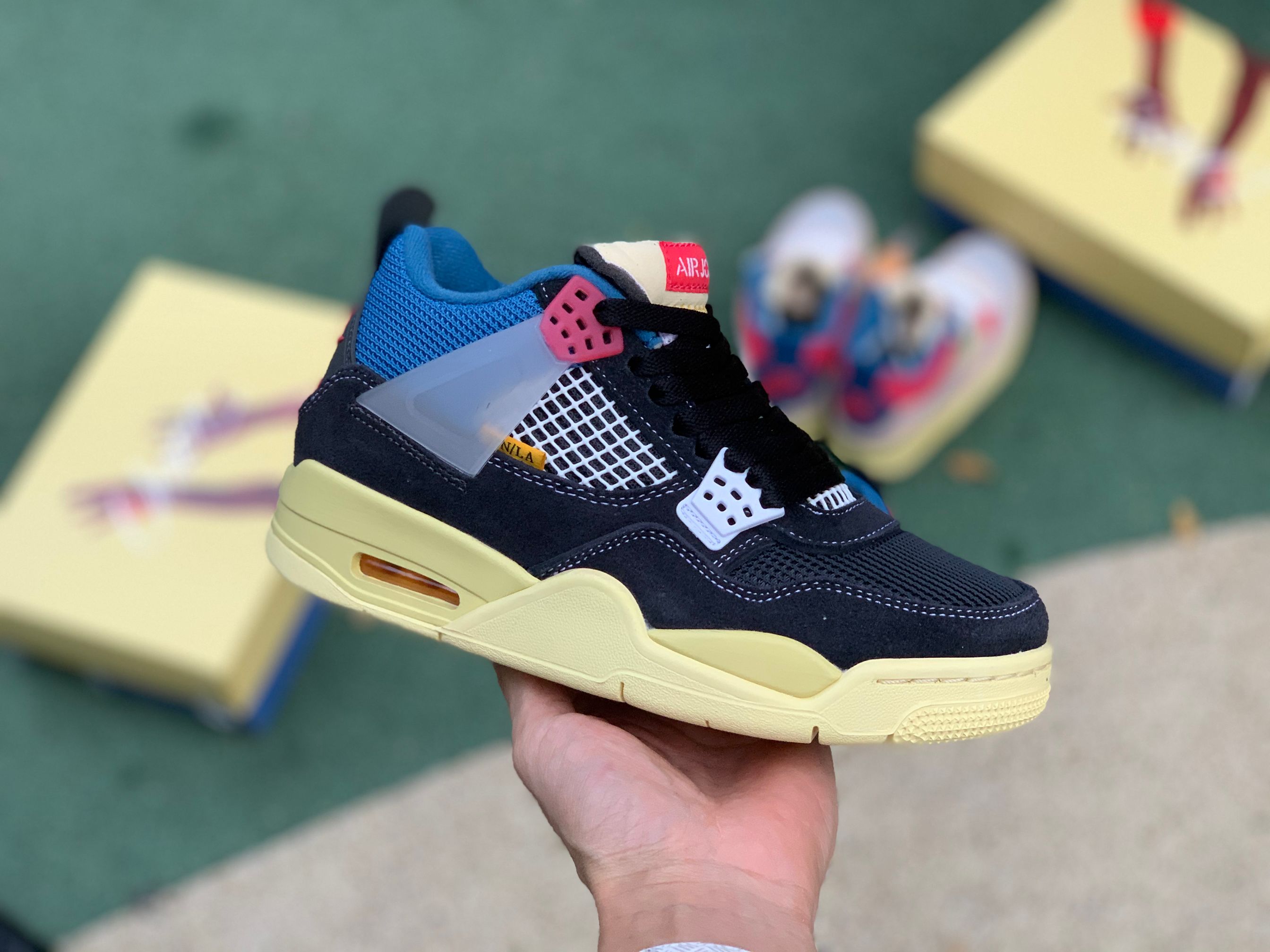 Union x Air Jordan 4 Nior GS