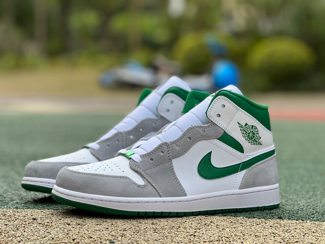 Air Jordan 1 Mid SE Grey Green