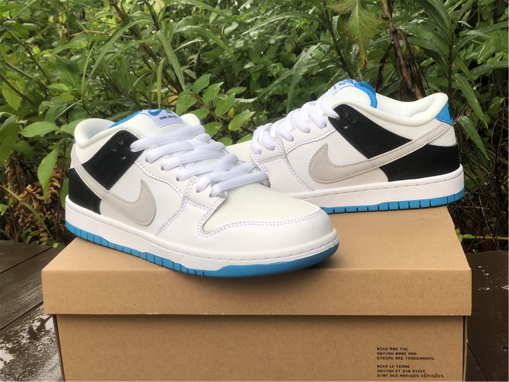 Air Jordan 1 SB Dunk Low ''White Black Aurora Blue''