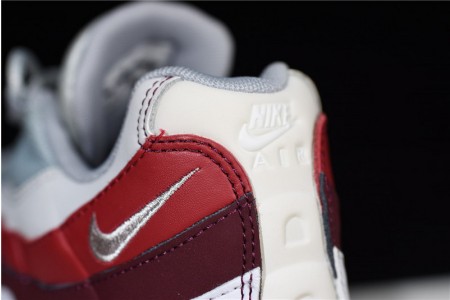 NIKE Air Max 95 Essential Mens White-Grey-Red Running Shoes