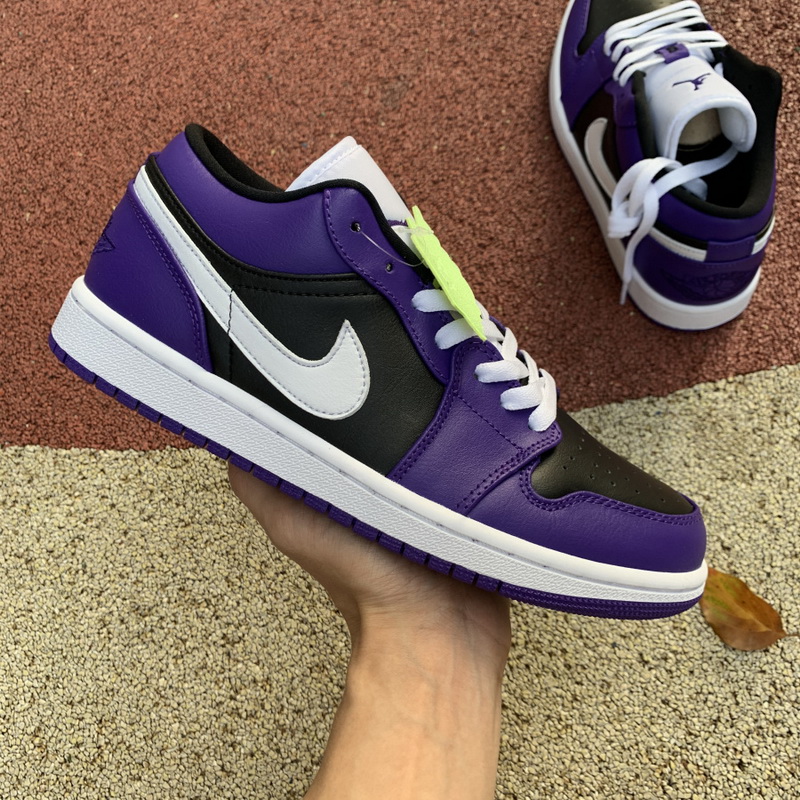 Air Jordan 1 Low Court Purple Black