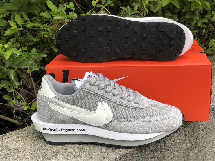 Fragment x Sacai x Nike LD Waffle ''White Grey''