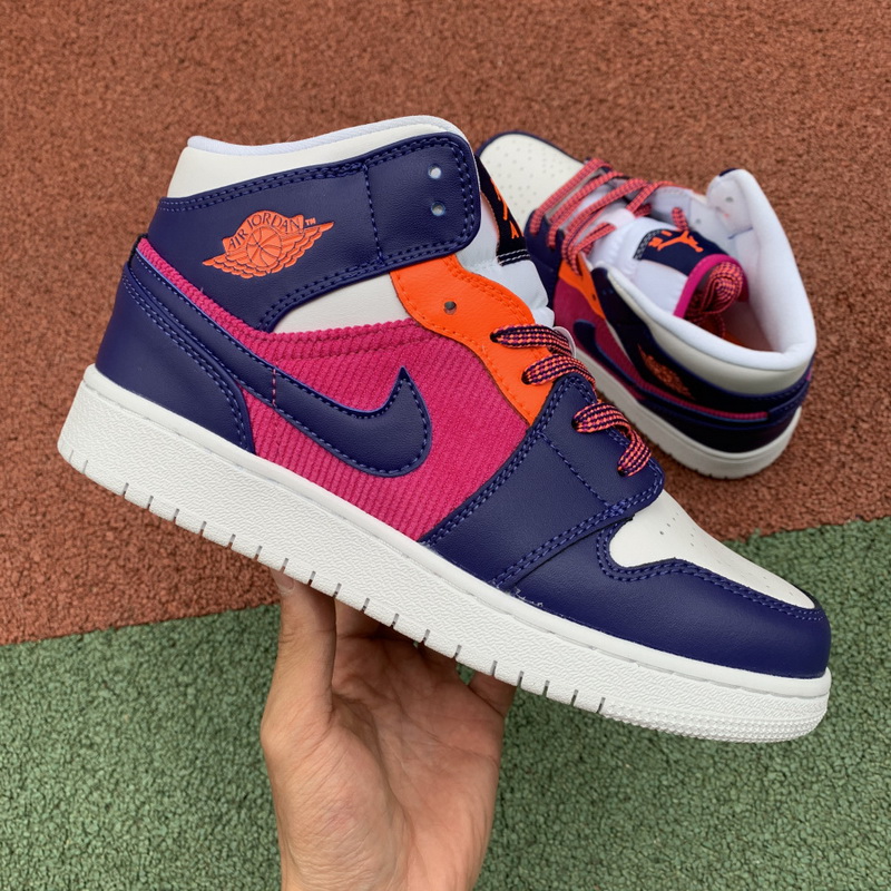 Jordan 1 Mid Fire Pink Barely Grape
