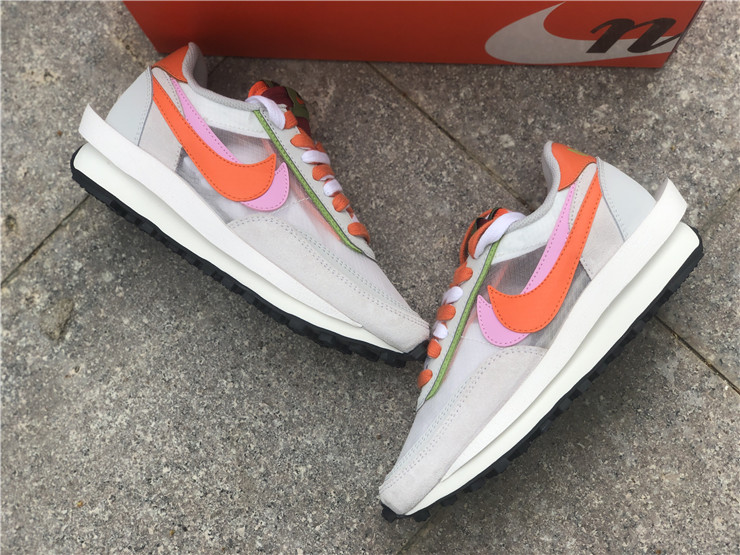 Sacai x Nike LD Waffle ''White Pink''
