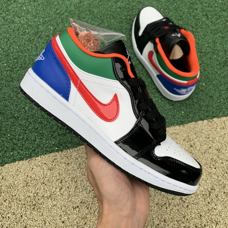 Air Jordan 1 Low Multi-Color Black Toe