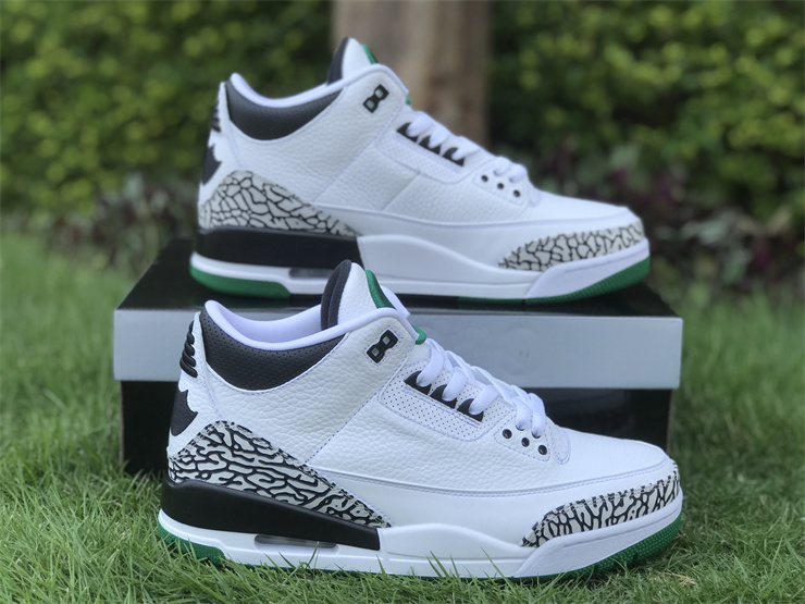 Air Jordan 3 Oregon White, Black and Green Ducks