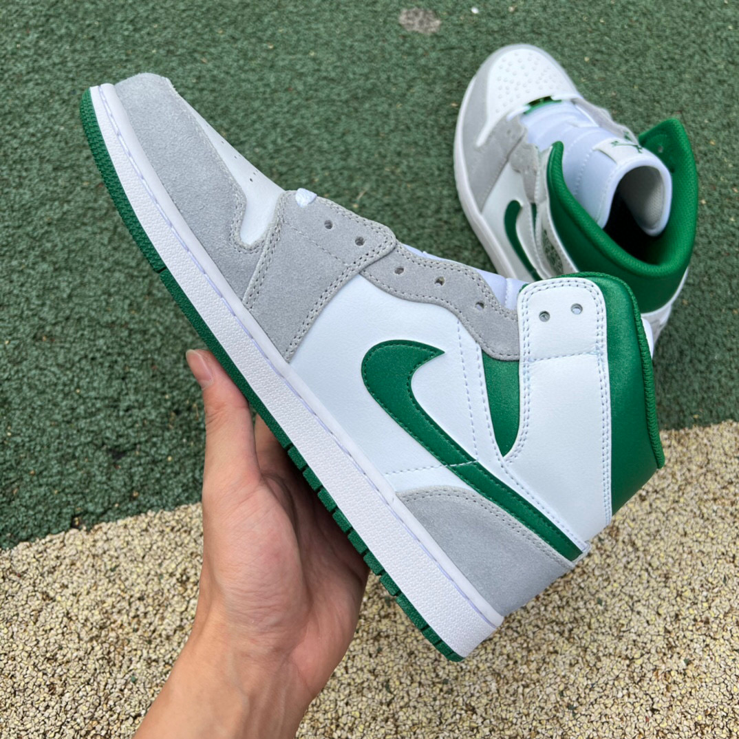 Air Jordan 1 Mid SE Grey Green