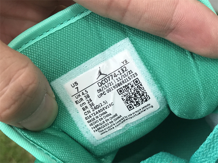 Air Jordan 1 Low White green