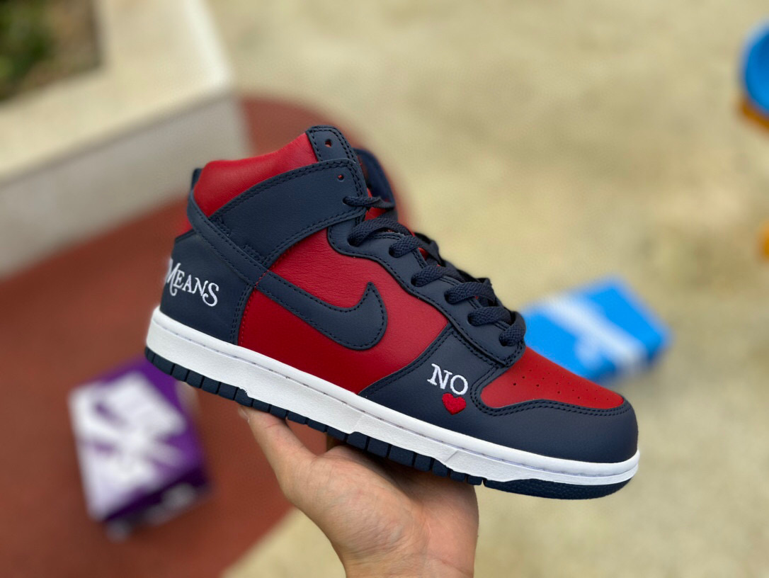 Supreme x Nike SB Dunk High “By Any Means”