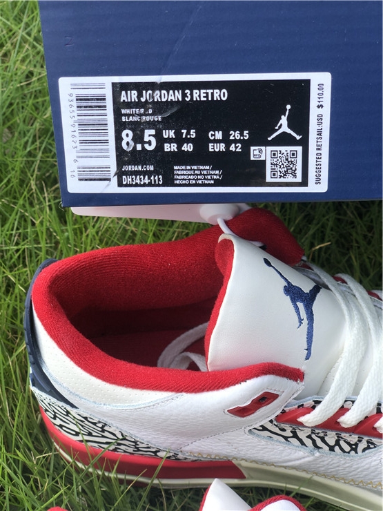 Air Jordan 3 “White Red Blue”