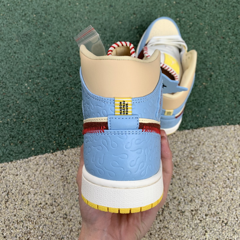 Jordan 1 Mid Fearless Maison Chateau Rouge