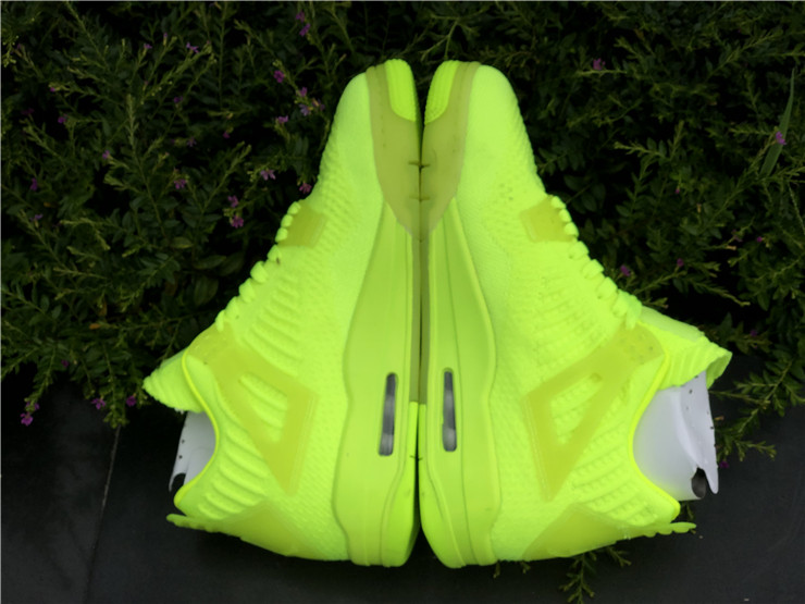 Air Jordan 4 Flyknit Fluorescent Green