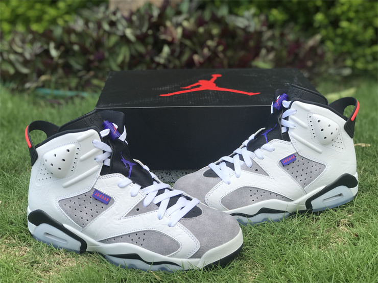 AIR JORDAN 6 Flint AJ6 UV gray crack