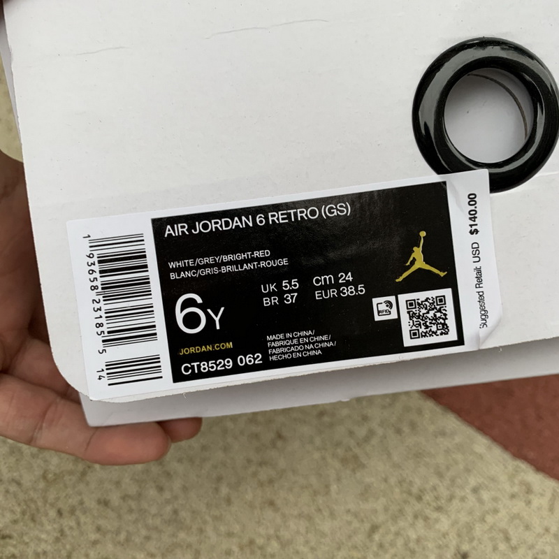 Air Jordan 6 “Hare” GS