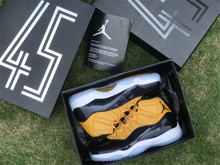 Air Jordan 11 Blue and yellow