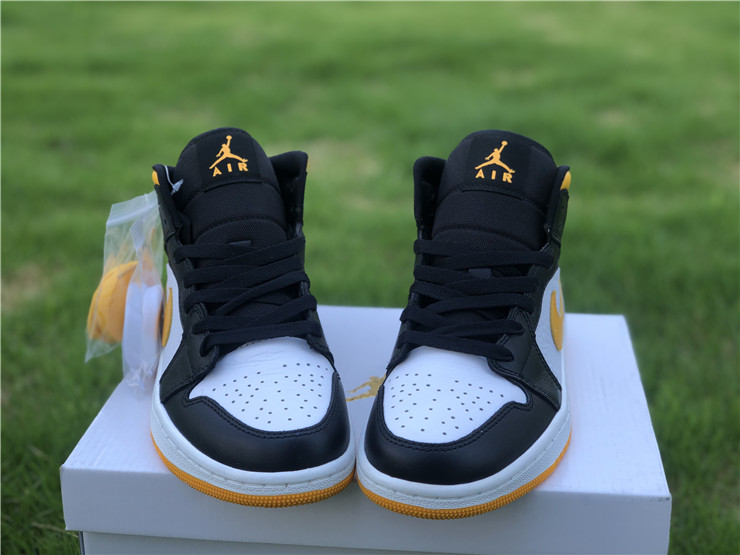 Air Jordan 1 Mid Black Yellow