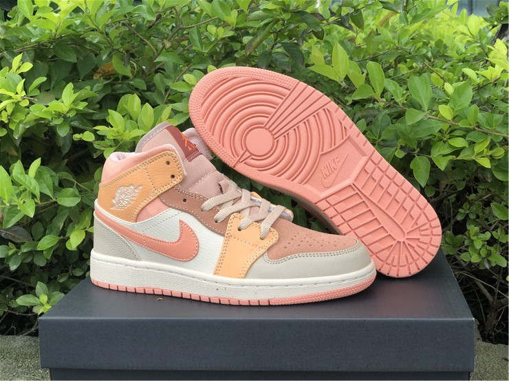 Air Jordan 1 Mid Pink Orange