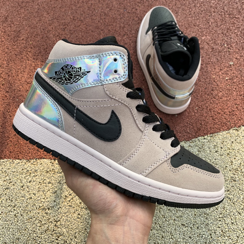 Jordan 1 Mid Dirty Powder Iridescent