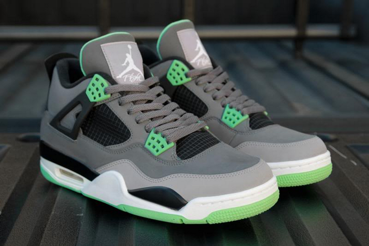 Air Jordan 4 Retro Green Glow
