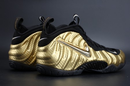 Air Foamposite Pro Metallio Gold Black mens