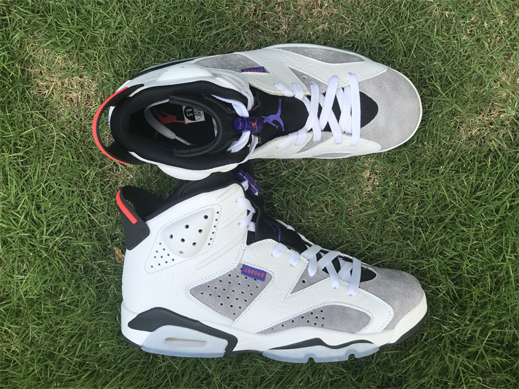 AIR JORDAN 6 Flint AJ6 UV gray crack