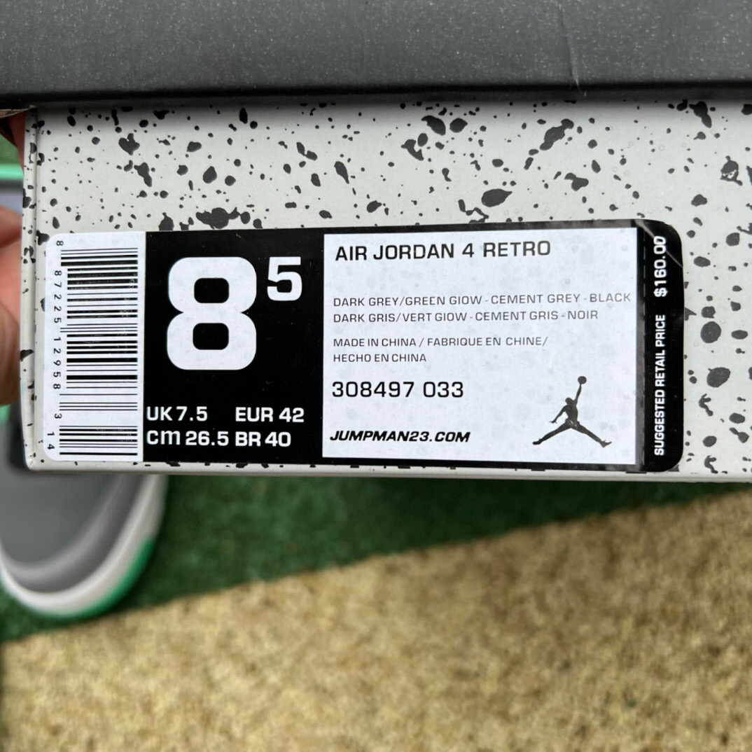 Air Jordan 4 Green Glow