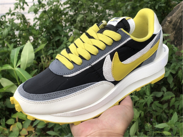 Undercover x Sacai x Nike LD Waffle ''White Yellow''