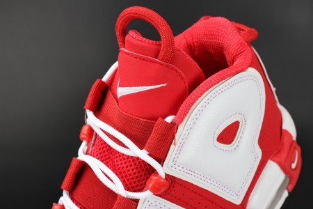 Supreme x Nike Air More Uptempo Varsity Red/White mens