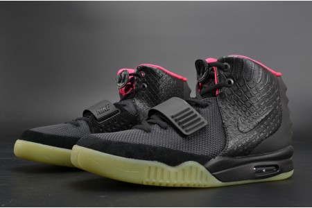 NIKE AIR YEEZY 2 SOLAR RED black mens