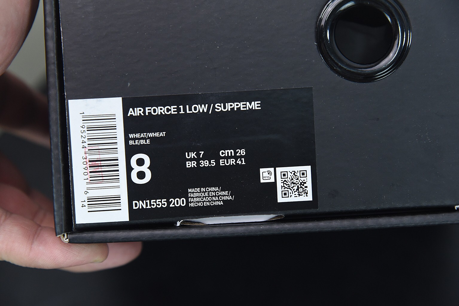 Nike Air Force 1 Low SP Supreme Wheat