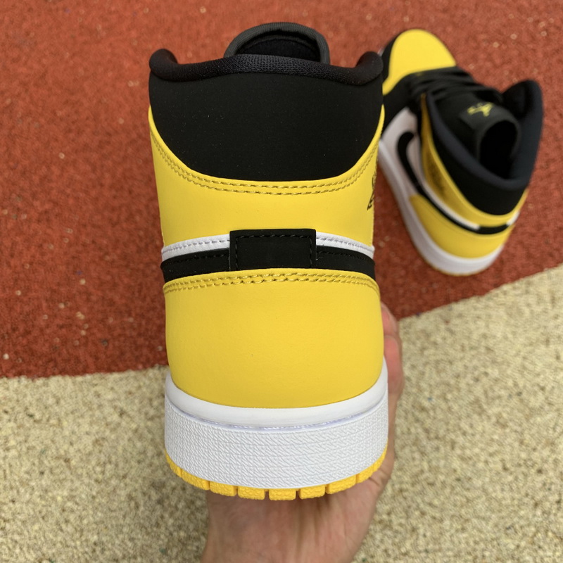 Jordan 1 Mid Yellow Toe Black