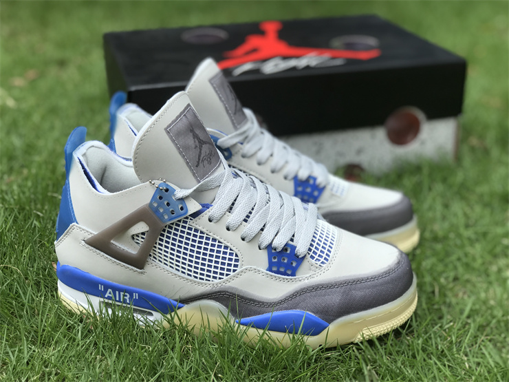 Air Jordan 4 Retro Sail AJ4 Joe 4 OW co-branded