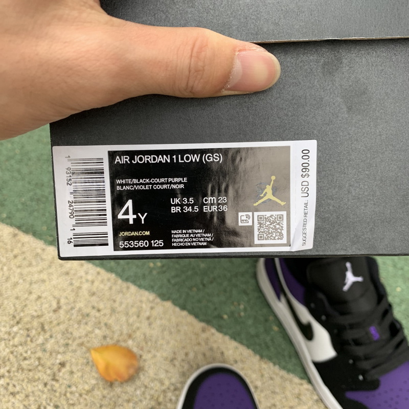 Air Jordan 1 Low shoes Court Purple