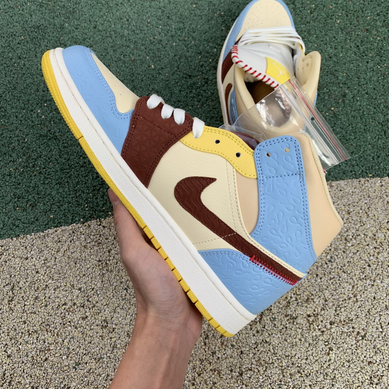 Jordan 1 Mid Fearless Maison Chateau Rouge