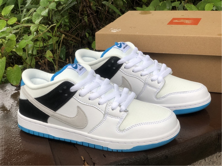 Air Jordan 1 SB Dunk Low ''White Black Aurora Blue''