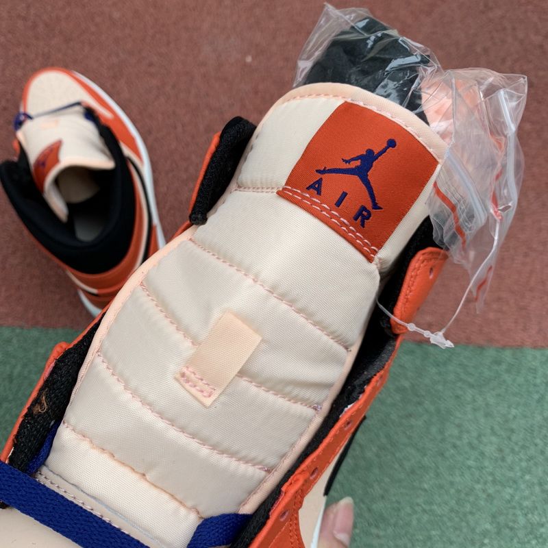 Jordan 1 Mid Team Orange Black