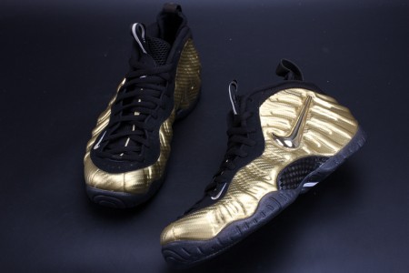 Air Foamposite Pro Metallio Gold Black mens