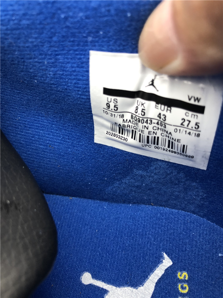 Air Jordan 4 Black Blue Gold