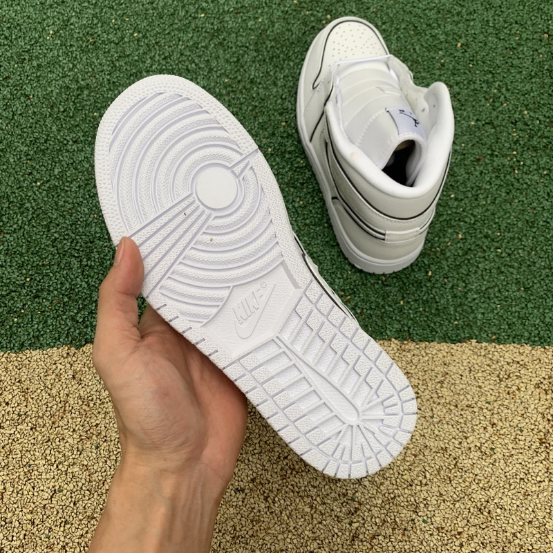 Jordan 1 Mid Iridescent Reflective White