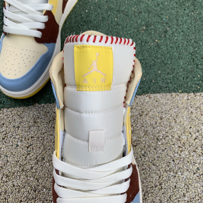 Jordan 1 Mid Fearless Maison Chateau Rouge