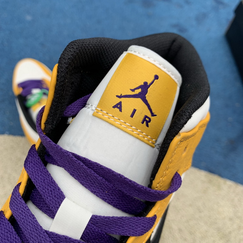 Jordan 1 Mid Lakers