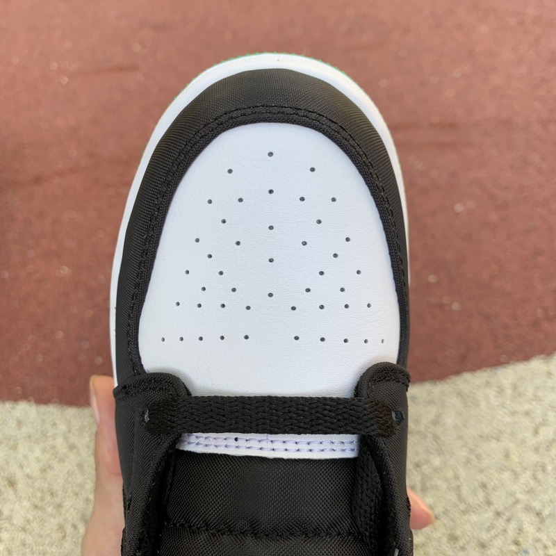 Jordan 1 Mid White Laser Orange Lucky Green