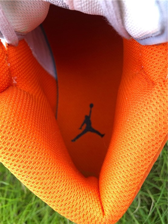 Air Jordan 1 Mid White Grey Orange